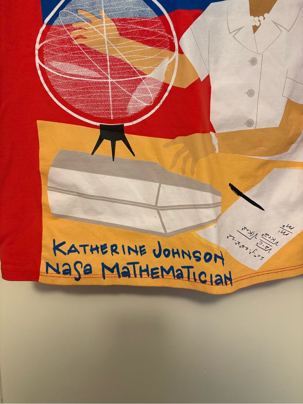 Katherine Johnson Graphic Tee - Red Short Sleeve Top - Picture 2 of 7